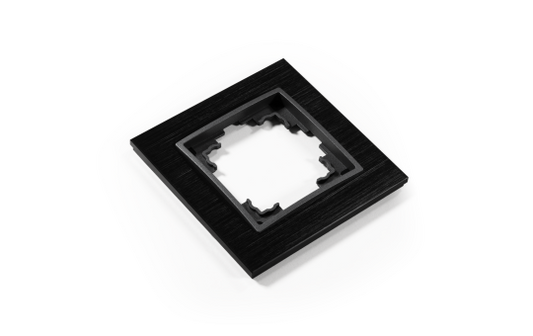 Rahmen McPower ''Flair'', 1-fach, schwarzes Aluminium