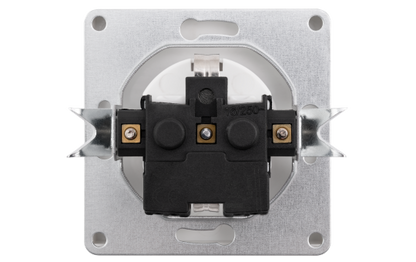 Schutzkontakt-Steckdose McPower ''Shallow'' 250V~/16A, UP, Steckanschluss, weiß
