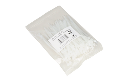 Kabelbinder McPower, transparent, 100x2,5mm, 100er-Pack, UV beständig