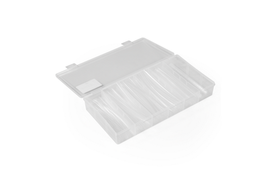Schrumpfschlauch-Set McPower, 100-teilig in Sortimentsbox, transparent