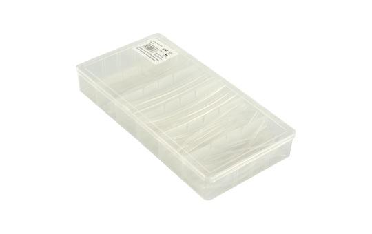 Schrumpfschlauch-Set McPower, 100-teilig in Sortimentsbox, transparent