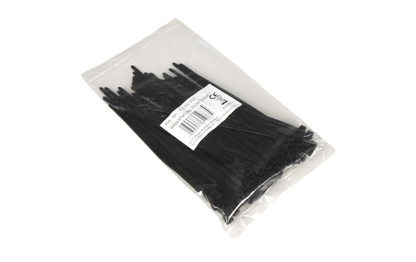 Kabelbinder McPower, schwarz, 140x3,6mm, 100er-Pack, UV beständig