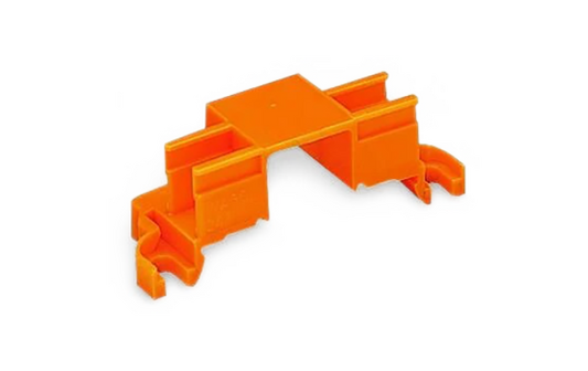 Befestigungsadapter WAGO, für 4 Steckplätze, Schraubmontage, orange