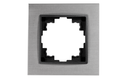Rahmen McPower ''Flair'', 1-fach, silbernes Aluminium