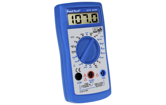 Digitalmultimeter PeakTech ''P1070'', 2000 Counts, 300 V AC/DC, 10 A DC, TÜV/GS