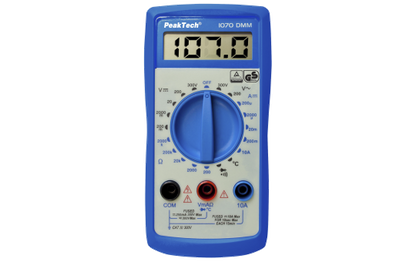 Digitalmultimeter PeakTech ''P1070'', 2000 Counts, 300 V AC/DC, 10 A DC, TÜV/GS