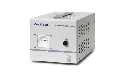 Trenntransformator PeakTech ''P 2240'' 230V AC, 2,5A, 500W, galvanische Trennung