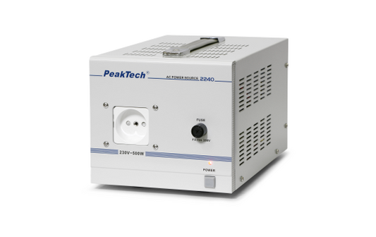 Trenntransformator PeakTech ''P 2240'' 230V AC, 2,5A, 500W, galvanische Trennung