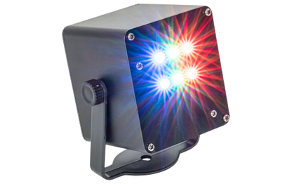 LED-Strobe-Effekt IBIZA ''TINYLED-RGB-STROBE'', akkubetrieben, 6x 1W RGB LED