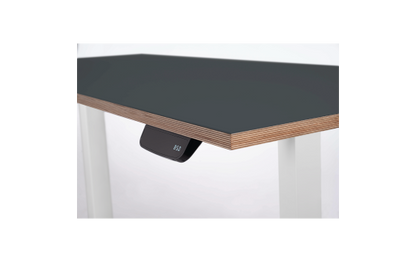 Schreibtisch imstande, business-w + Platte 140x60cm Smokey Blue
