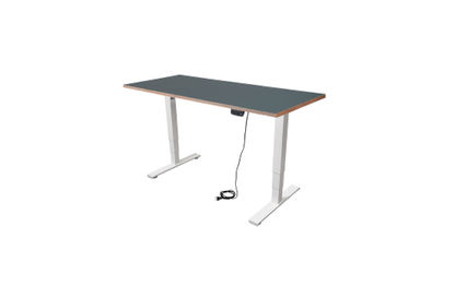 Schreibtisch imstande, business-w + Platte 140x60cm Smokey Blue