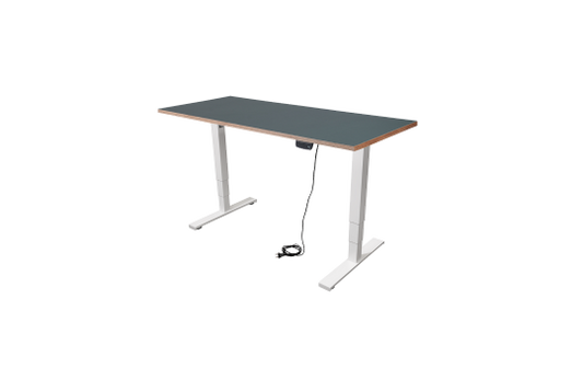 Schreibtisch imstande, business-w + Platte 140x60cm Smokey Blue