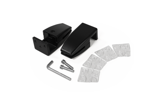 Clip für Trennwand imstande, schwarz, 2er-Pack, Kunststoff