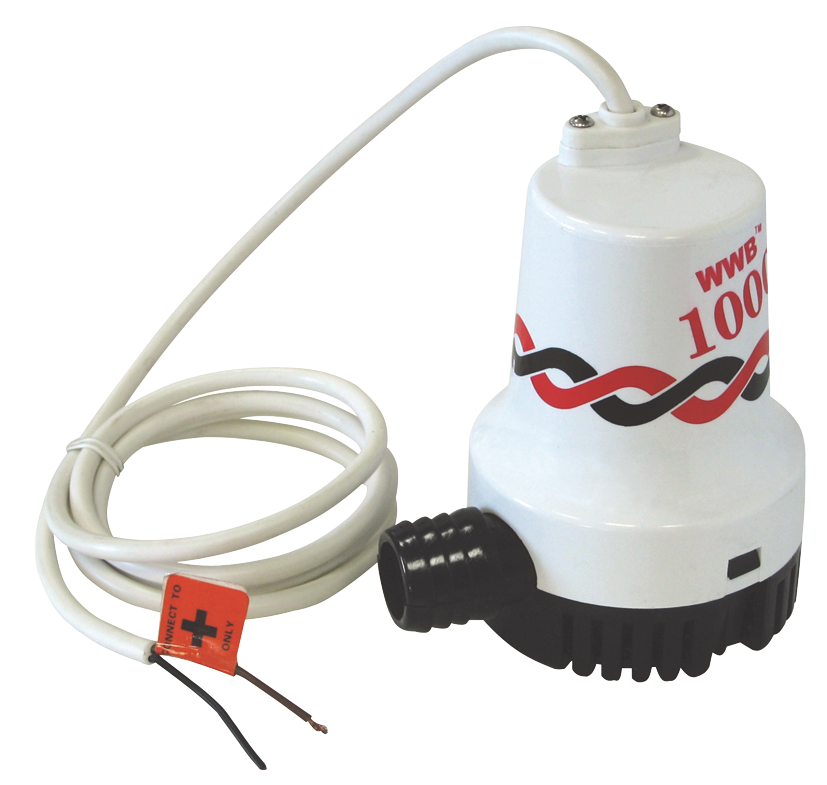 Marine-Tauchpumpe ''MP-1000'', bis 4.200 l/h, max. 4m Förderhöhe, 12V/3A