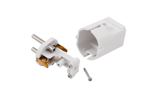 Schutzkontakt-Stecker McPower, weiß