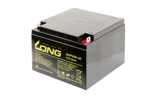 Bleiakku KUNG LONG ''WP26-12'' 12V/26Ah, VdS, 166x175x125mm, 9,53kg