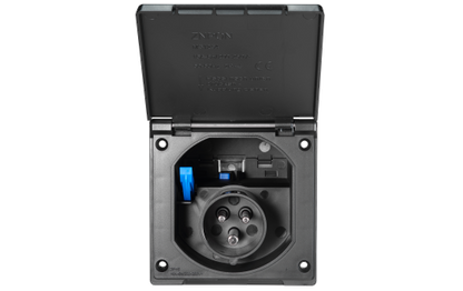 CEE-Einspeisesteckdose McPower, 16A, Klappdeckel, IP44