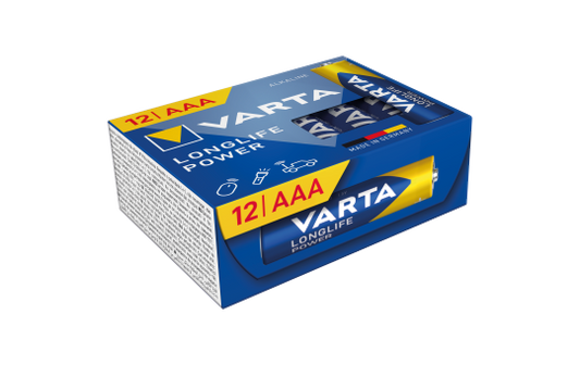 Micro-Batterie VARTA ''Longlife Power'', 1,5V, Typ AAA/LR03, 12er-Pack