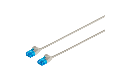Patchkabel Cat.6 U/UTP slim, grau, 5m