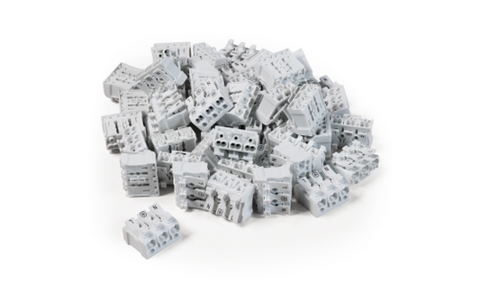 Lüsterklemme McPower mit Betätigungshebel, 0,5-2,5mm², max. 16A, 50er-Pack