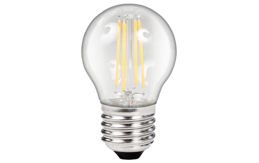 LED Filament Tropfenlampe McShine ''Filed'', E27, 4W, 490lm, warmweiß, klar