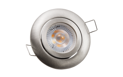 LED-Einbauleuchte McShine ''Eco-50'' 5W, 400lm, 3000K, Edelstahl gebürstet