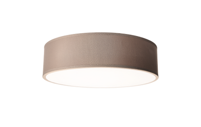 Deckenleuchte EINLICHT ''Fabric'' für 2x E27, Ø38cm, Taupe, Stoffschirm