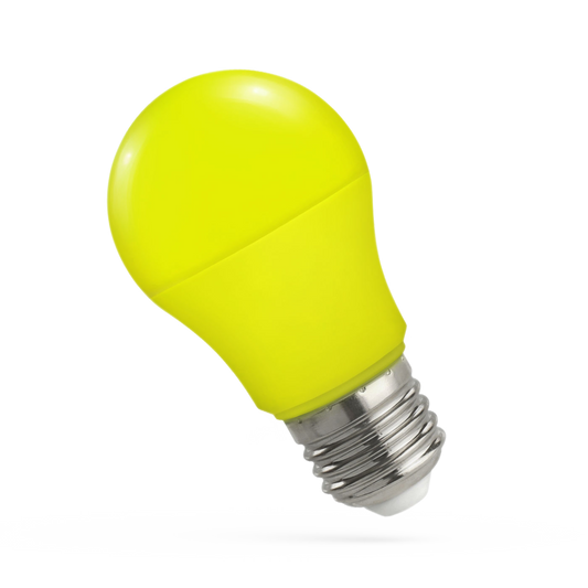 LED-Glühlampe, E27, 230V, 4,9W, 270°, gelb