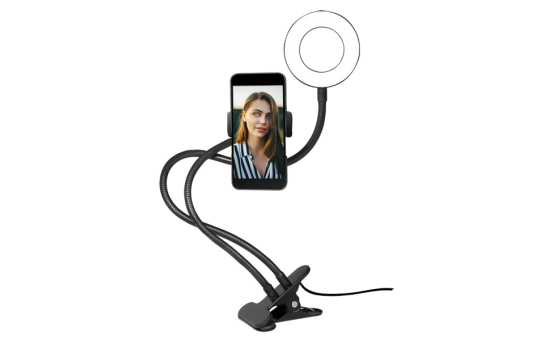 Smartphone-Ringlicht-Klemmhalterung, Ø 8,5 cm