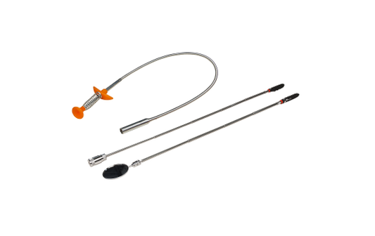 Pick-Up Werkzeug-Set McPower, 3-teilig, LED Pick-Up, Spiegel und Greifer