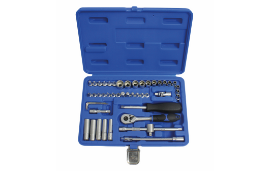 Profi-Steckschlüsselsatz, 1/4'' Antrieb, SW 4-14mm, 47-teilig