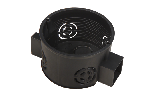 Schalterdose Ø 60 mm, 41 mm tief, schwarz