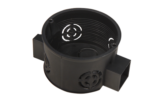 Schalterdose Ø 60 mm, 41 mm tief, schwarz