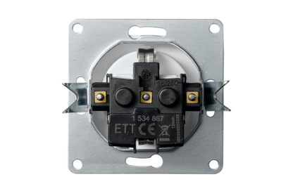 Schutzkontakt-Steckdose McPower ''Flair'' 250V~/16A, UP, Einsteckschutz, weiß