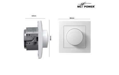 LED-Dimmer für elektronische Trafos McPower ''Flair'' 250V~/300W, UP, Memory-Funktion