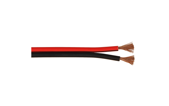 Lautsprecherkabel 10m-Ring, 2x1,5mm, schwarz/rot