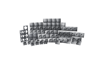 Schalter und Steckdosen Set McPower Flair ''Megaset'' 100-teilig, anthrazit