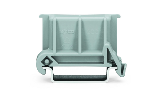 Universalwinkeladapter WAGO, 18,5x42mm, Montage auf Tragschiene, grau