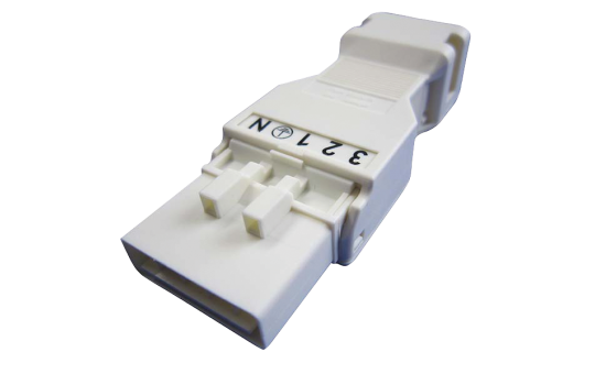 Buchse mit Zugentlastungsgehäuse WAGO, 5-polig, 1,5mm², weiß