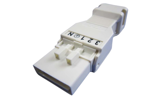 Buchse mit Zugentlastungsgehäuse WAGO, 5-polig, 1,5mm², weiß