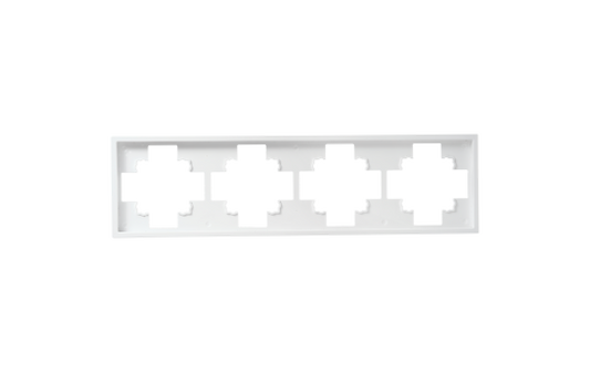 Rahmen McPower ''Shallow'' 4-fach, weiß