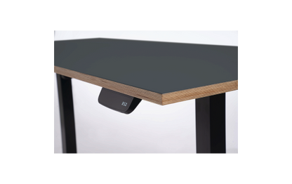 Schreibtisch imstande, Gestell business-b + Platte 140x60cm Smokey Blue
