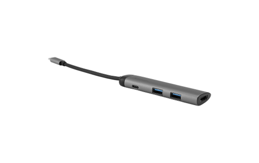USB-C Multiport-Hub von Verbatim, USB 3.0, HDMI, SD, Ethernet, 15cm Kabel