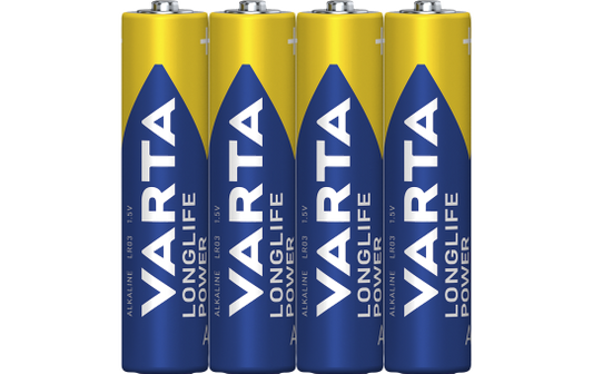 Micro-Batterie VARTA ''Longlife Power'' Alkaline, Typ AAA, LR03, 1,5V, 4er Pack