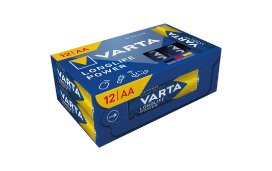 Mignon-Batterie VARTA ''Longlife Power'', Alkaline, 1,5V, Typ AA/LR6, 12er-Pack
