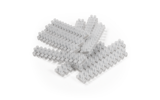 Lüsterklemme McPower, 12 Klemmen, 2,5mm², 3A, transparent, 10er-Pack