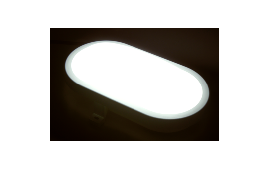 LED Feuchtraumleuchte McShine 960lm, 3000K, 12W, warmweiß, IP65, 172x118x75mm