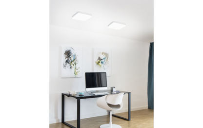LED Deckenleuchte, 1600lm,3000K,25W,warmweiß,IP44, 280x280x51mm, Bewegungsmelder