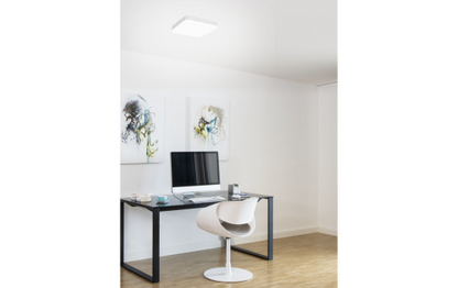 LED Deckenleuchte, 1600lm,3000K,25W,warmweiß,IP44, 280x280x51mm, Bewegungsmelder