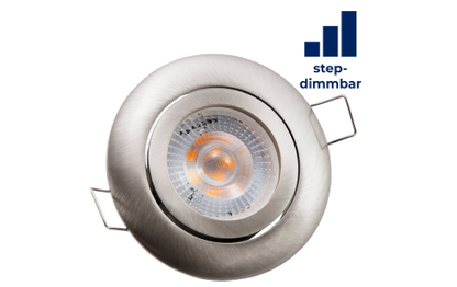 LED-Einbauleuchte McShine ''Eco-50'' 5W, 400lm, 3000K, step-dimmbar